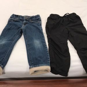 Lot of 2 Size 3 Pants (Janie and Jack and Gap)